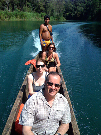 Passengers in Panamanian boat, as seen on Slipcovers for your walls, casartblog