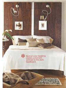 headboards planks from Better Homes and Gardens 100 ideas Makeover Style Magazine on casartblog