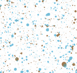 Light Blue/Olive Brown Splatter