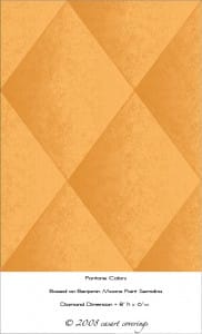 casart faux padded harlequin in orange