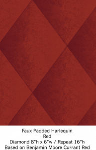 faux-padded-harlequin-in-red