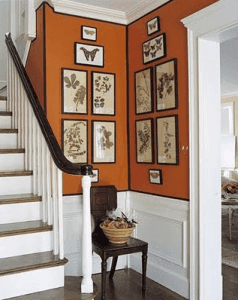 Pumpkin Spice Orange Interior via Belle Maison