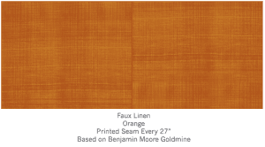 casart faux linen in orange