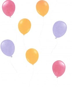 7 balloons