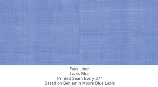 Casart Faux Linen Lapis removable wallpaper is in between blue and purple on casartblog