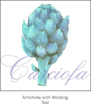 Casart Artichaut teal removable wallpaper is in between blue and green on casartblog