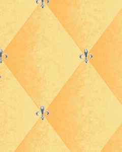 Casart Beeswax Harlequin removable wallpaper customized with fleur de lis on casartblog