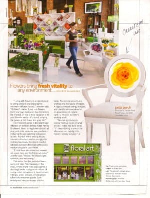 Spring is in the air with ways to Use Casart Coverings Peony temporary wallpaper on casartblog