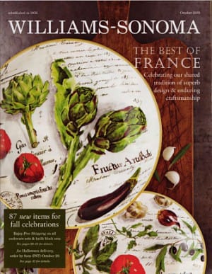 William Sonoma Artichoke plates on casartblog