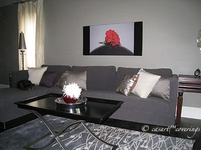 Casart Dark Ground Carnation photo removable wallpaper on casartblog