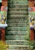Mosaic tile stair risers on casartblog