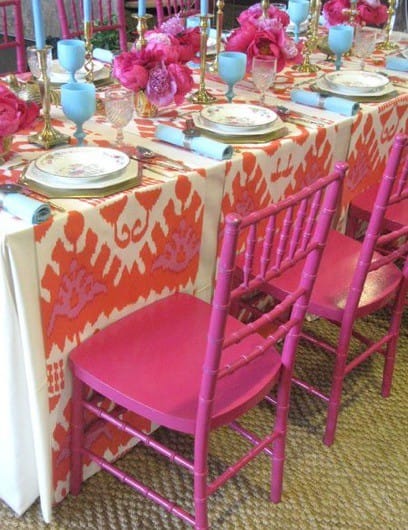 Pink Orange Table design by designer, Eddie Ross_casartblog