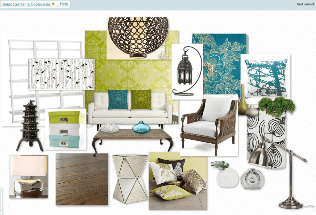 Casart Birds and Birch removable wallpaper on Smacsporran Olioboard fall trend design on casartblog