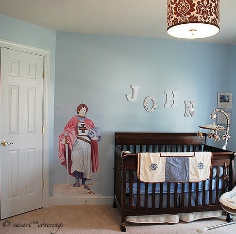 Casart coverings Knight Growth Chart temporary wallpaper_casartblog