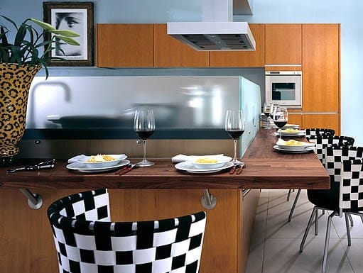 Black and white woven counter stools with counter comfort on casartblog