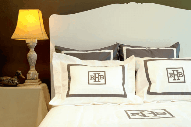 Reed Collection from Leontine Linens with Monograms on casartblog