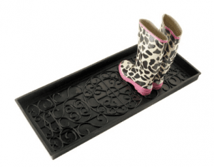 boot tray can help stop first snow tracks inside on casartblog