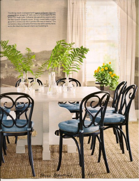 Murals are Concealment for walls on casartblog via House Beautiful