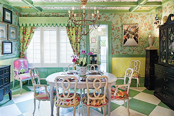 Escape via a labor of love in their Dining room decor on casartblog