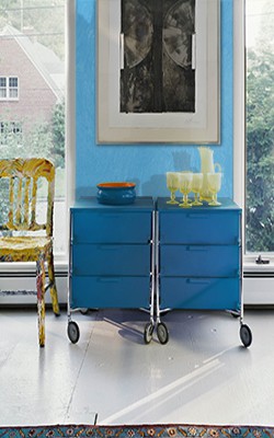 Mary Douglas Drysdale Signature Color-French Blue Colorwash Casart Coverings temporary wallpaper_casartblog