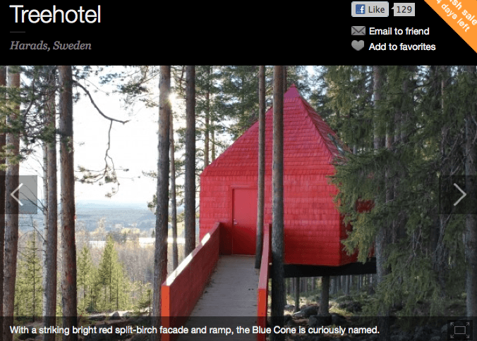 Tree Hotel via Jetsetter The Tree Hotes seen on Slipcovers for your walls, casartblog
