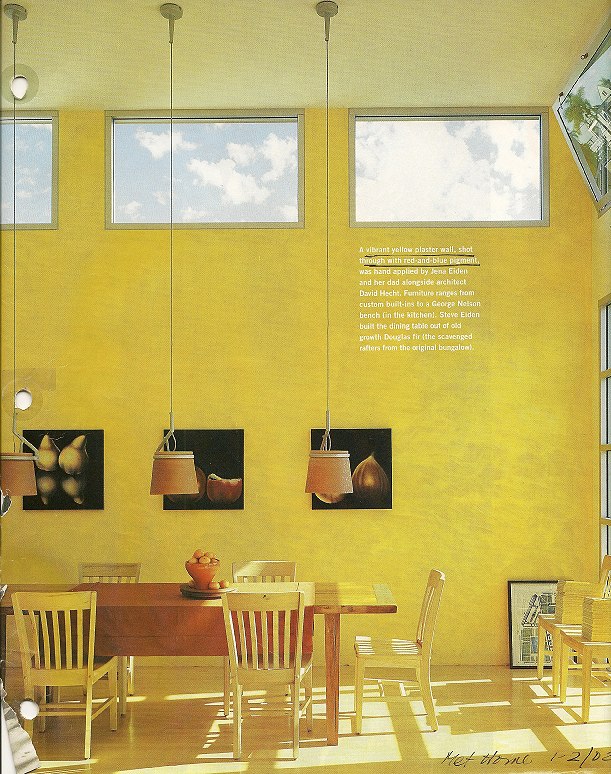 Acid Yellow Not Mellow Yellow walls via Metropolitan Home on casartblog