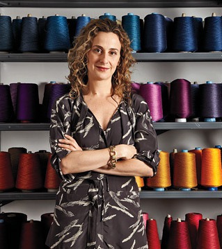 Tara Chapas of Chapas Textiles materials to weave on casartblog