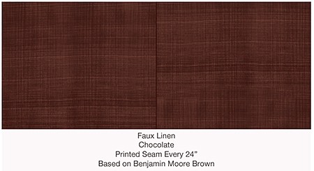 Faux Linen_Coffee_Chocolate Casart coverings Faux Linen_Coffee_Chocolate, as seen on Slipcovers for your walls, casartblog