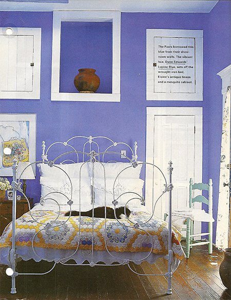 Bellflower via Elle Decor, as seen on Slipcovers for your walls, casartblog