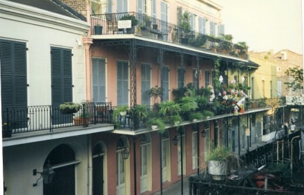 View of Vieux Carre balconies on casartblog