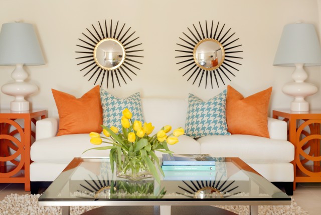 tobi-fairely-houzz-eclectic-living-room, as seen on Slipcovers for your Walls, casartblog
