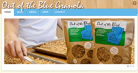 Out of the Blue Granola, as seen on Slipcovers for your walls, casartblog