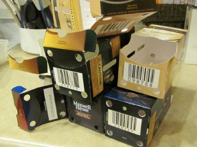 tassimo-boxes_orgjunkie, as seen on Slipcovers for your walls, casartblog