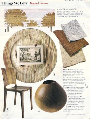 Wood Finishes_House & Garden_sep 2006, as seen on Slipcovers for your walls, casartblog