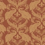 French peacock damask design_casartblog, slipcovers for your walls