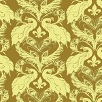 French peacock damask design_casartblog, slipcovers for your walls