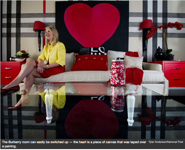 Jennifer Brouwer interior design via National Post, as seen on Slipcovers for your walls, casartblog