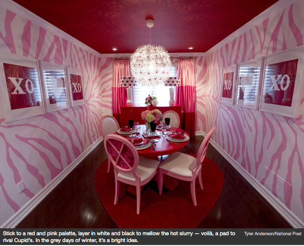 Jennifer Brouwer design via National Post, as seen on Slipcovers for your walls, casartblog