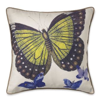 William Sonoma butterflies pillow design on casartblog