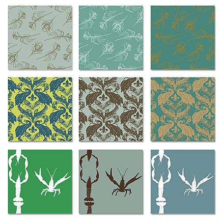 Casart_green designs, as seen on Slipcovers for your walls, casartblog