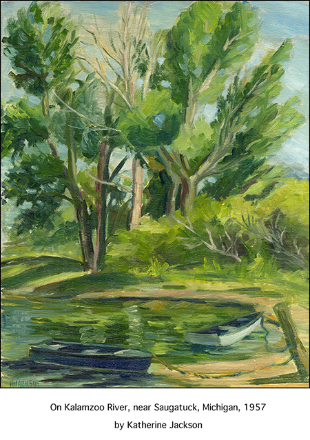 Casart Katherine Collection Boats on Kalamazoo, as seen on Slipcovers for your walls, casartblog