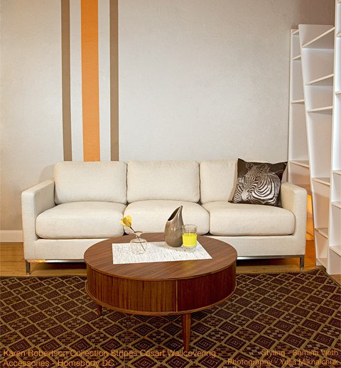 Casart repositionable_removable_reusable_stripes, as seen on Slipcovers for your walls, casartblog