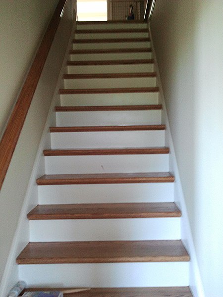 Casart customer Stairwell before, as seen on Slipcovers for your walls, casartbog