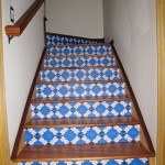 Casart custom Faux Tile Stair Risers, on Slipcovers for your walls, casartblog