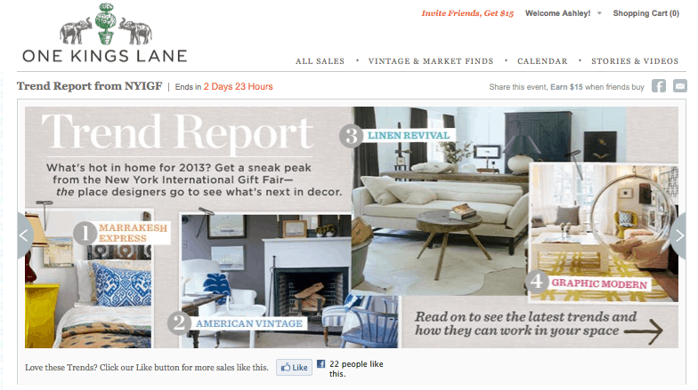 OKL trend report via One Kings Lane, as seen on Slipcovers for your walls, casartblog