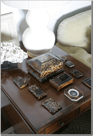 Phoebe Howard vintage tortoiseshell boxes