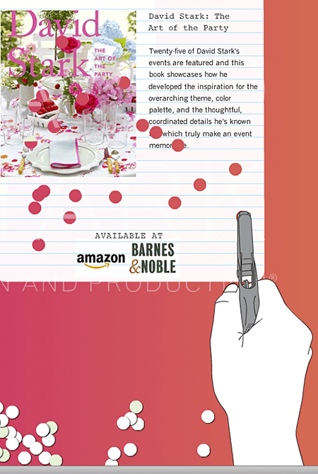 David Stark's interactive website on Slipcovers for your walls, casartblog