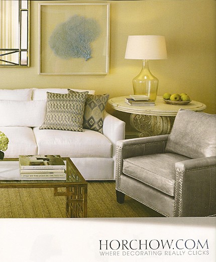 Karen Robertson Collectioin Sea Fan on Slipcovers for your walls, casartblog