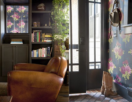 Floral Entry - Rachel Halvorson on Slipcovers for your walls, casartblog