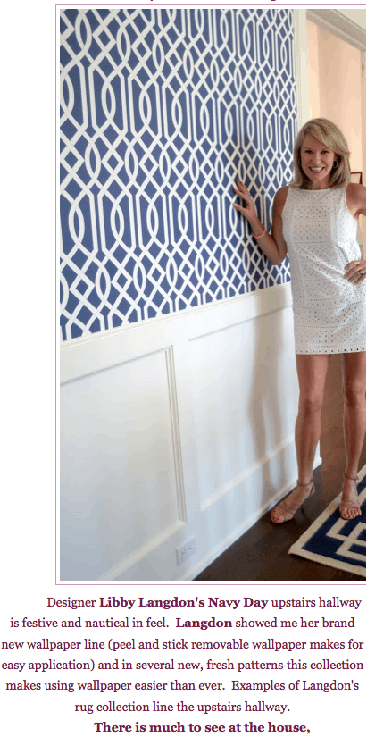 Libby Langdon Collection at Holiday House on Slipcovers for your walls, casartblog